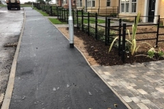 Footpath surfaced on new build site - Shrubland Drive